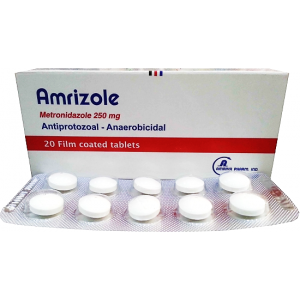 Amrizole 250 mg ( Metronidazole ) 20 tablets